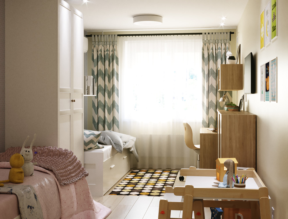 Светлая и лаконичная квартира для семьи с двумя детьми