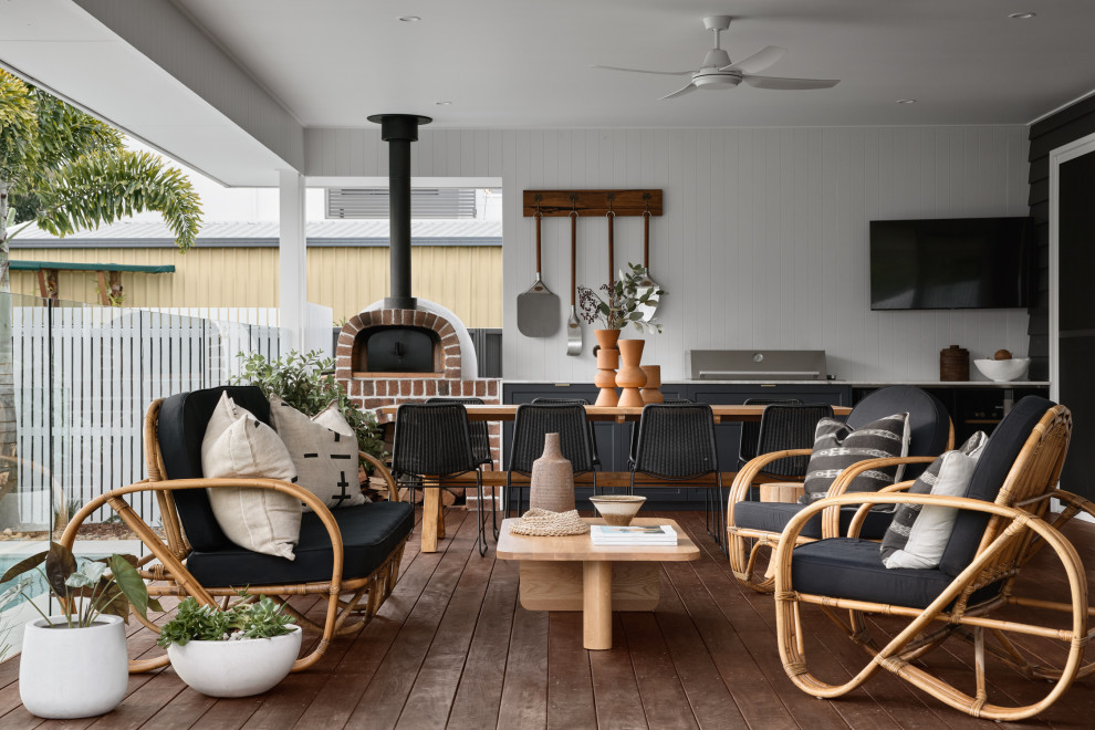 Photo of a nautical terrace in Gold Coast - Tweed with a bbq area.