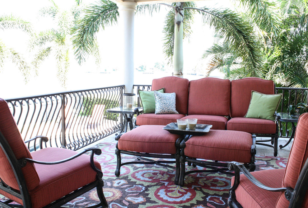 Mediterranean verandah in Tampa.