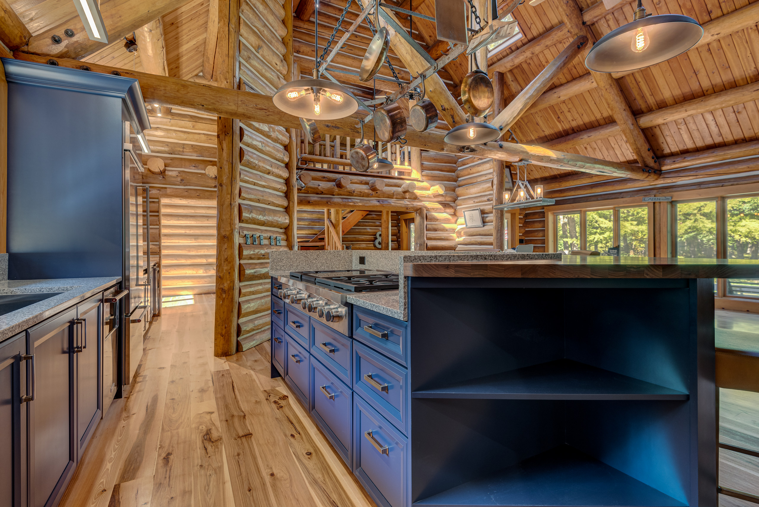 Kitchen in Log Cabin