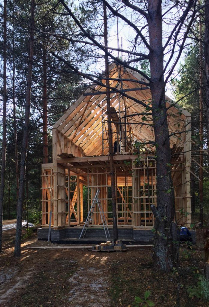 Фото процесса строительства частного дома