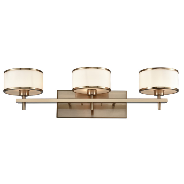 Utica 3Light Bath Vanity Transitional Bathroom Vanity Lighting