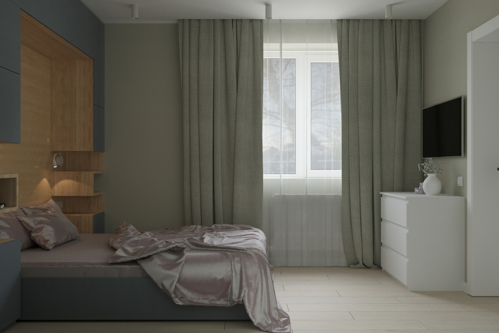 Частный дом «серые оттенки минимализма с современной классикой»