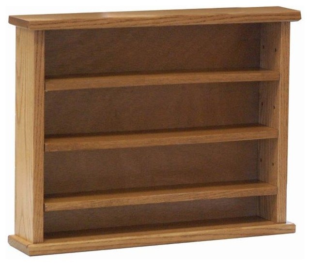 Amish Made Oak Knick Knack and Trinket Shelf Transitional Display