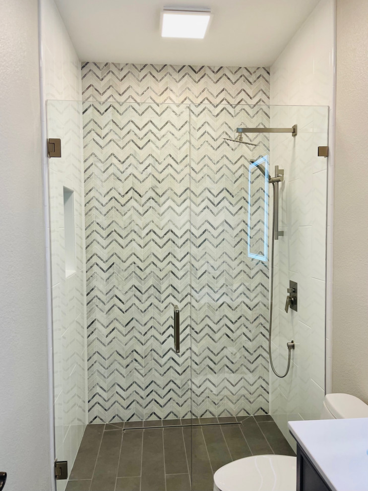 Roseville Chevron Guest Bath