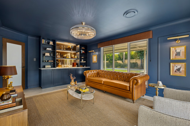 Cigar Library Lounge traditional-living-room