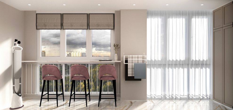 Лоджия с зоной хранения на стадии реализации