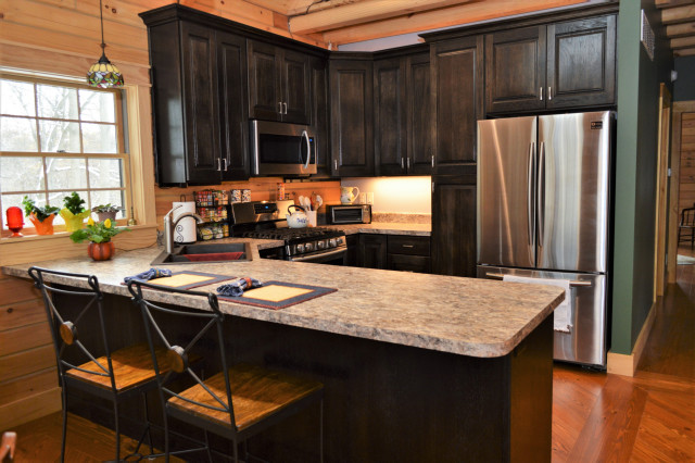 Niles, MI. Haas Signature Collection. Dark Hickory Kitchen rustic-kitchen