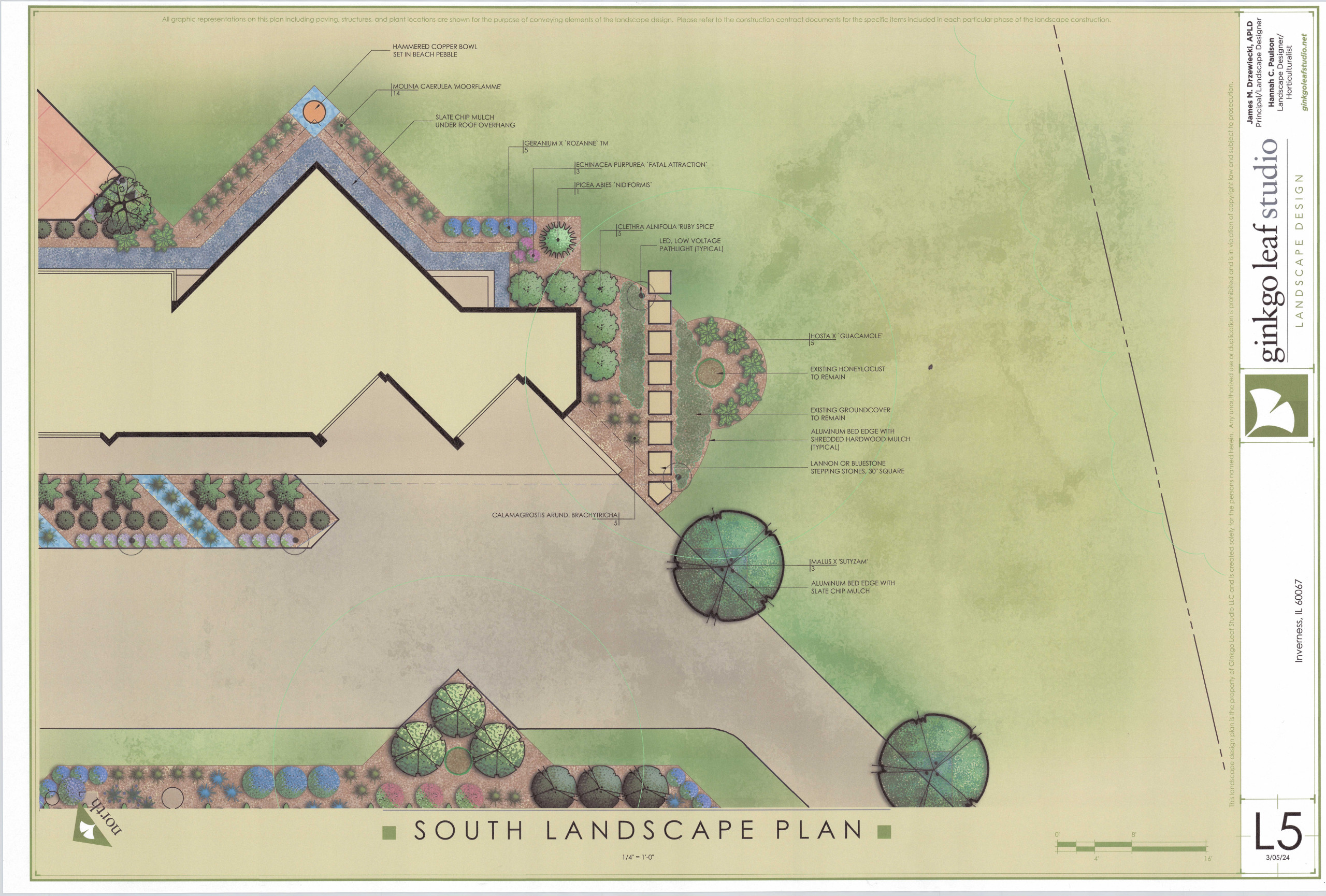Mid-Century Modern Landscape Makeover - Inverness, IL