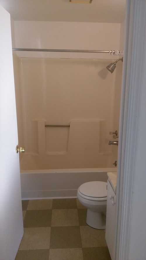 Help With Ugly Apartment Bathroom Thanks