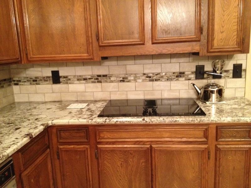 3cm Alaska White granite with tile back splash - New Orleans - by ...