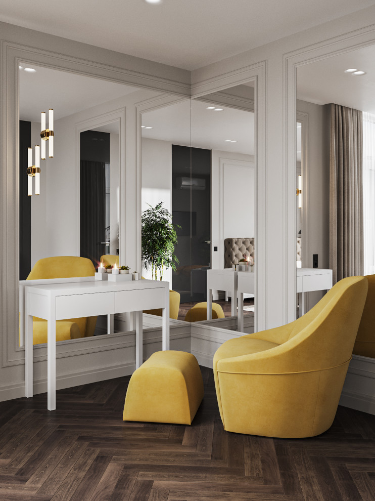 Яркий неоклассический интерьер