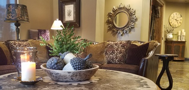 Twisted Olive Ranch mediterranean-living-room