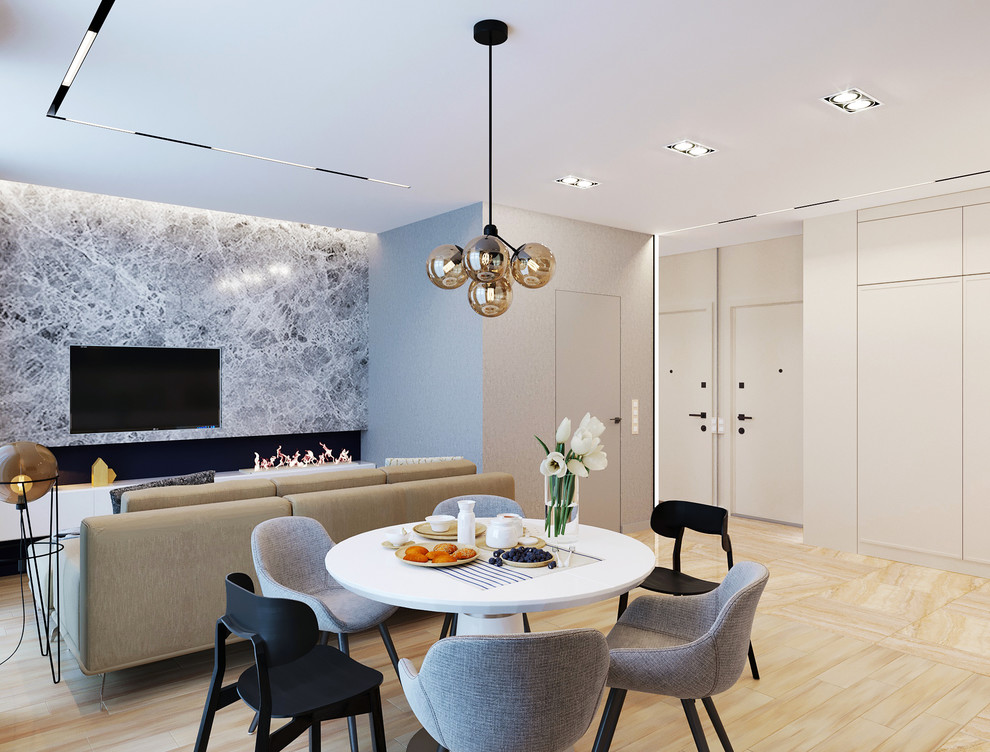 Планировка квартиры и дизайн общей комнаты