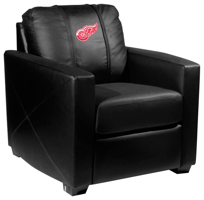 Detroit Red Wings NHL Silver Chair