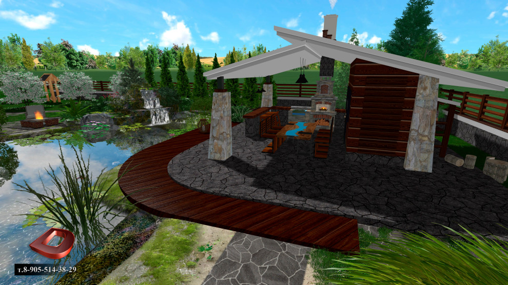 Проект ландшафтного дизайна участка 20 соток,