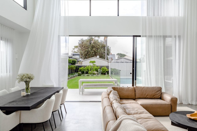 Smith Street, Merewether contemporary-vardagsrum