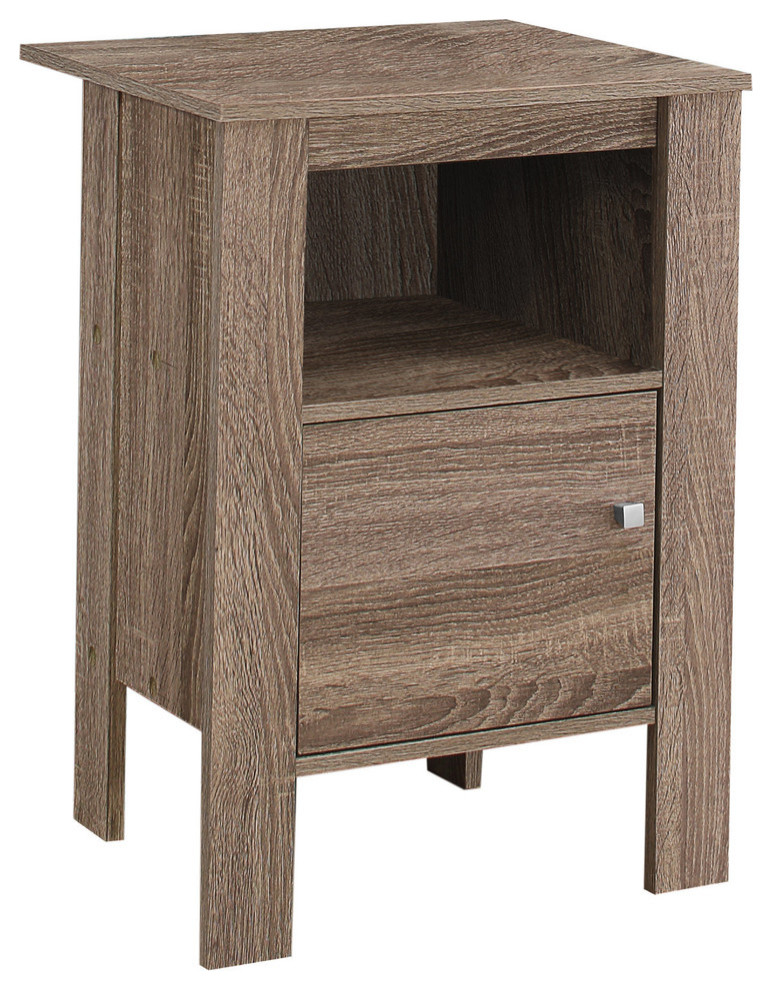 Monarch Living Room Accent Table Top Night Stand with Storage