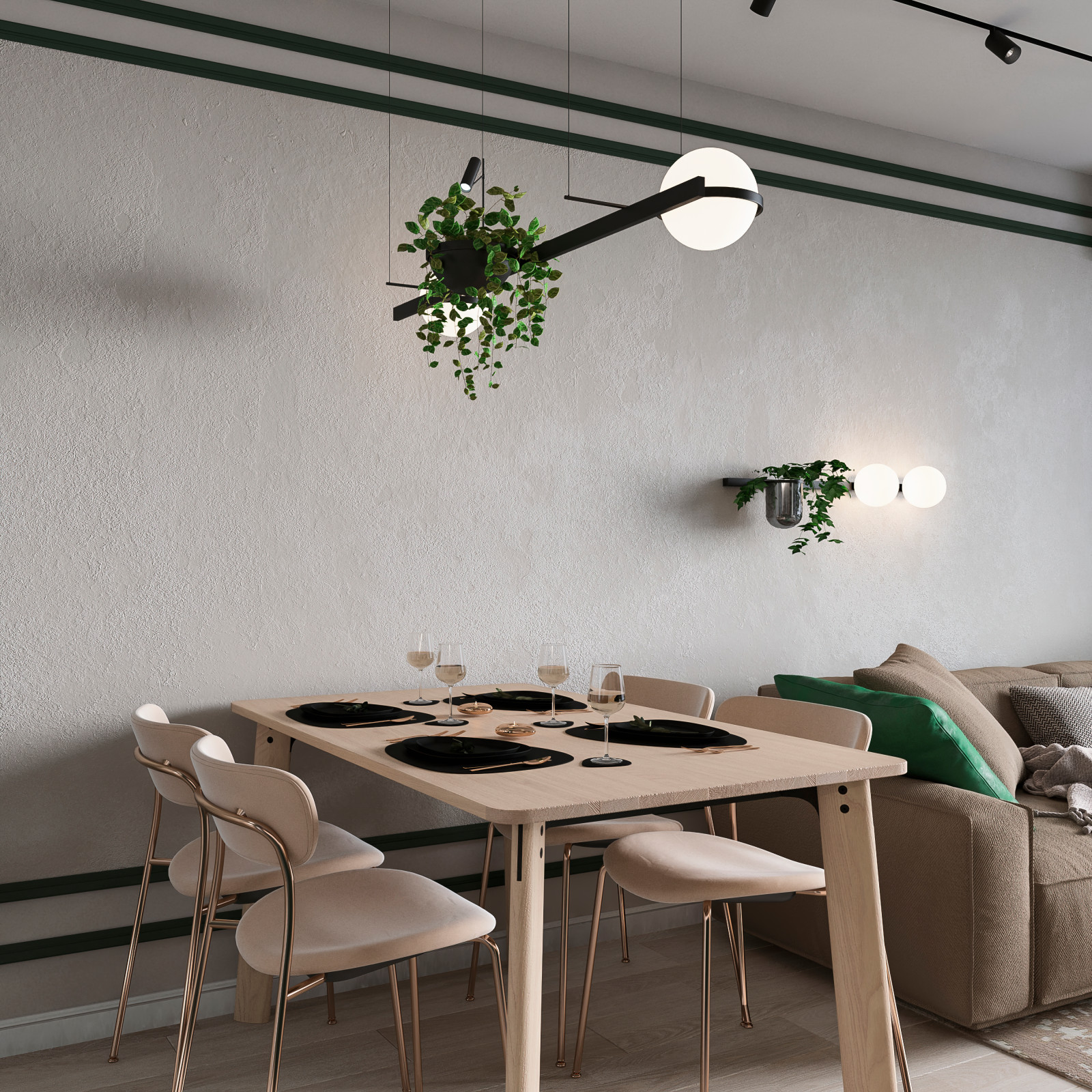 Дизайн квартиры в ЖК "Октябрьский" г.Тюмень