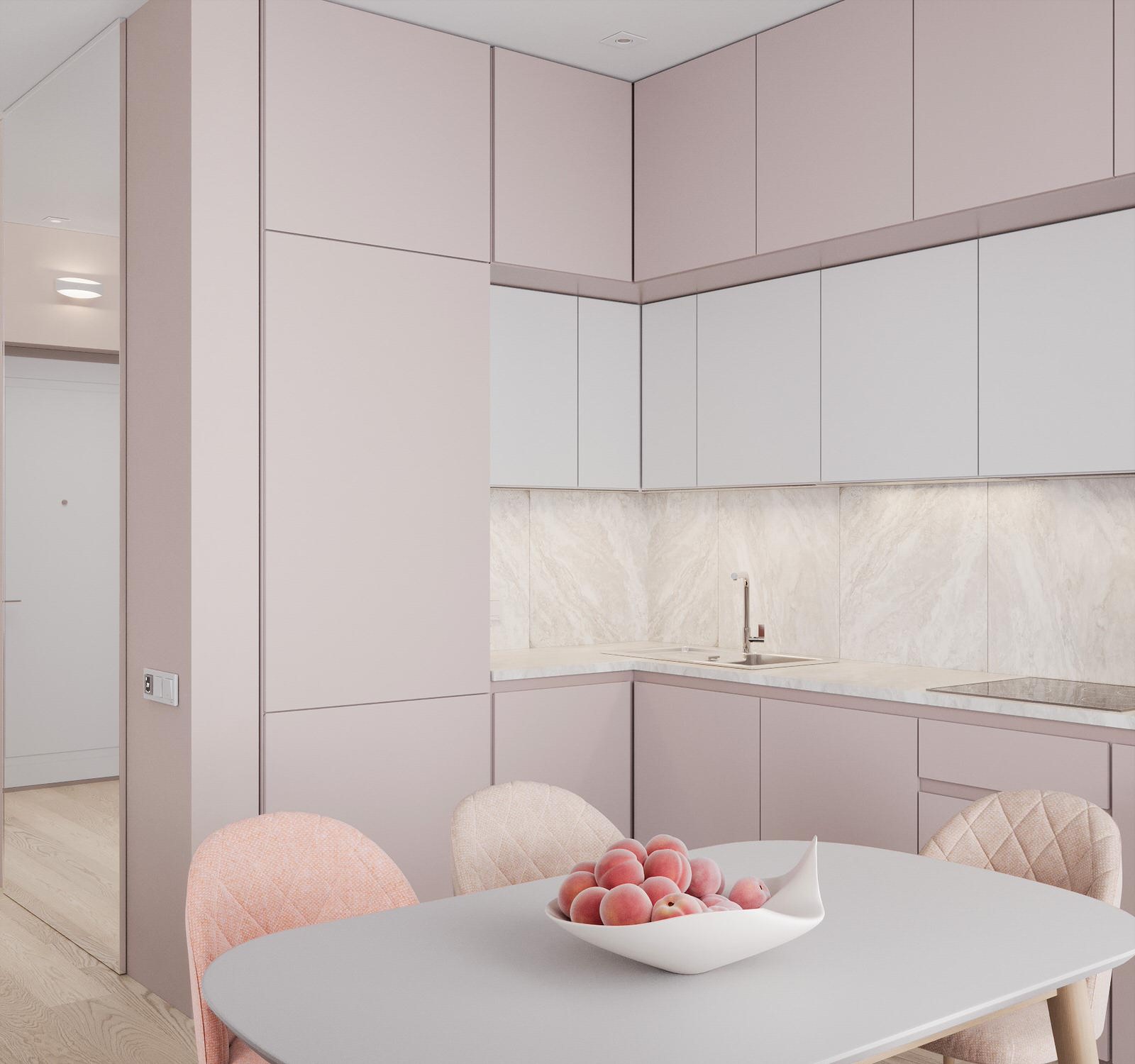 Проект "Персиковый минимализм"