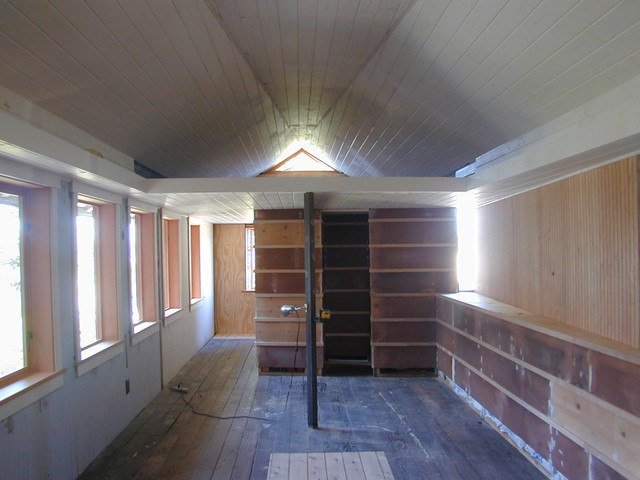 Garage Conversion contemporain-salon