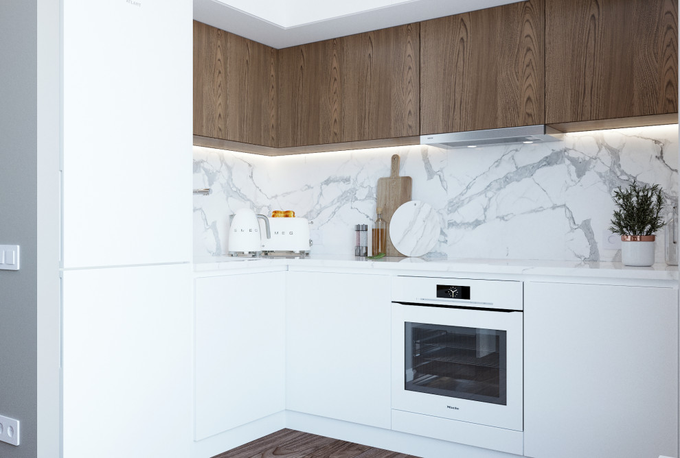 Квартира-студия в светлых тонах