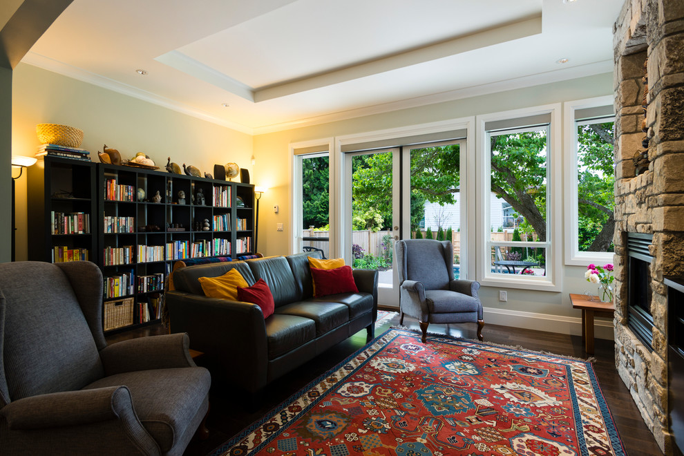 Inspiration for a transitional home design remodel in Vancouver