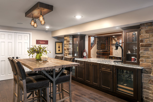 French Country in Town & Country traditional-home-bar