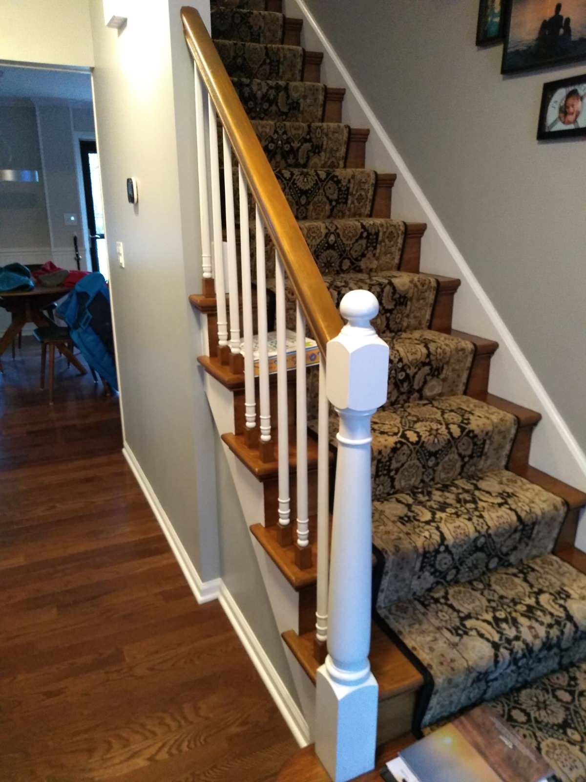 Modern Craftsman Staircase upgrade - BEFORE