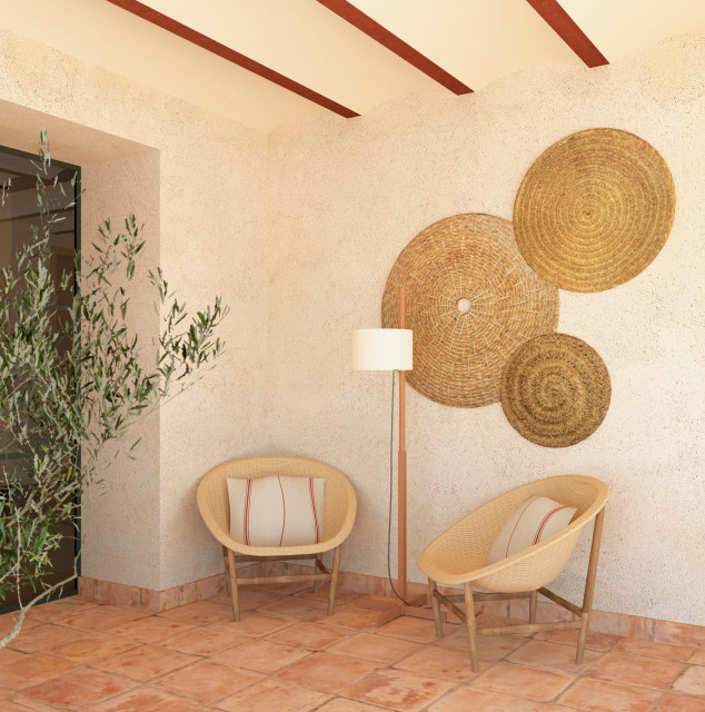 Mas&iacute;a 'Rambla Mar&iacute;a' landstil-veranda