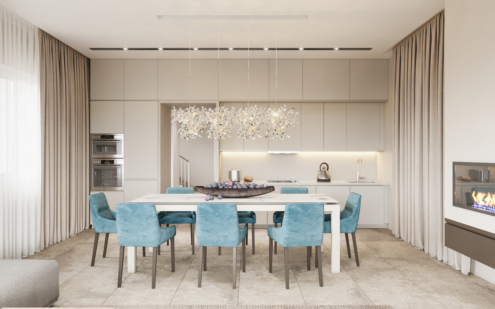 Коттедж с тремя детскими, 224 м2