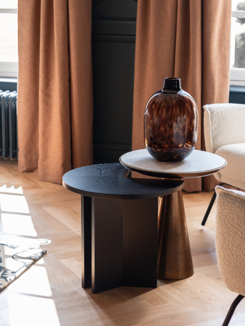 Salon Ch&acirc;teau de Roumare eclettico-soggiorno