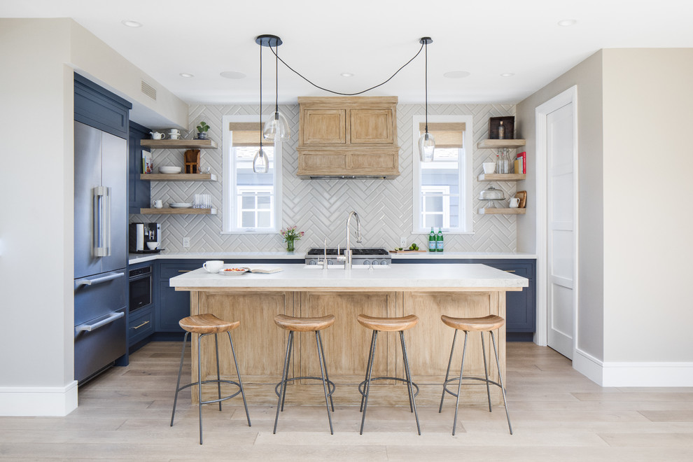 Inspiration for a transitional kitchen remodel in Orange County