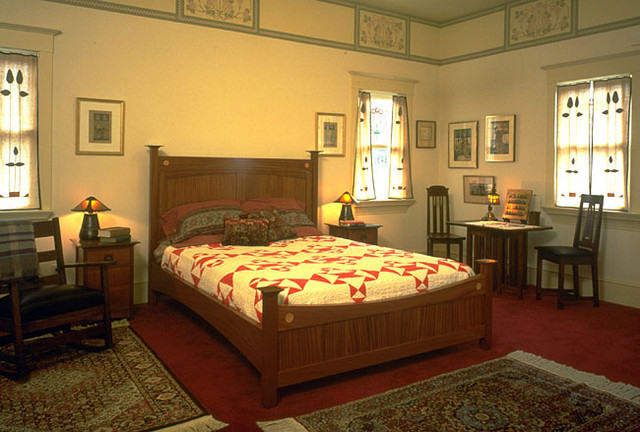 Oakland Hills Arts Crafts Home Traditional Bedroom