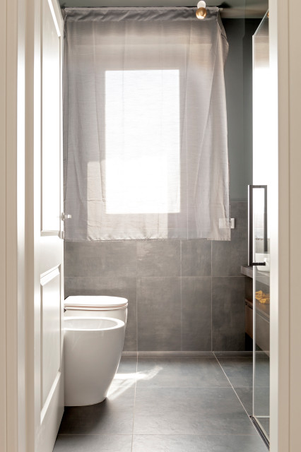 Indie House modern-badezimmer