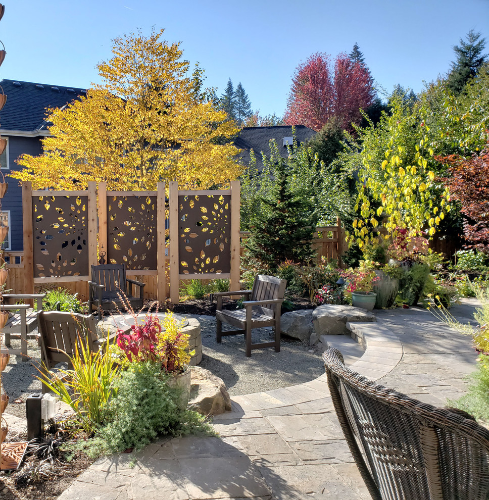 This is an example of a backyard landscaping in Seattle.