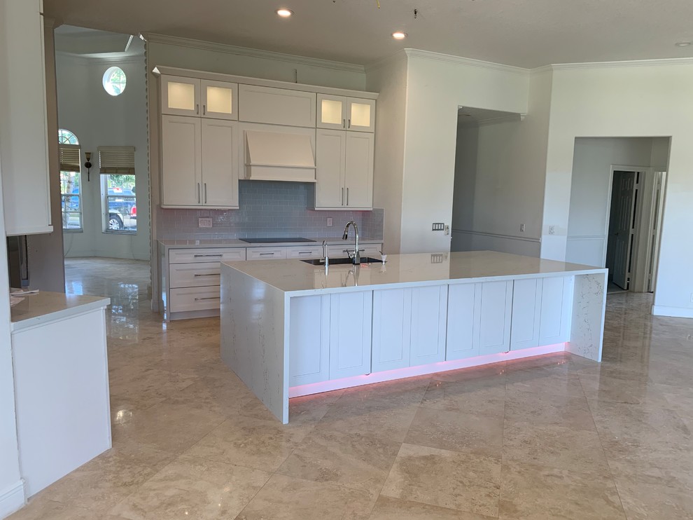 Inspiration for a transitional kitchen remodel in Miami