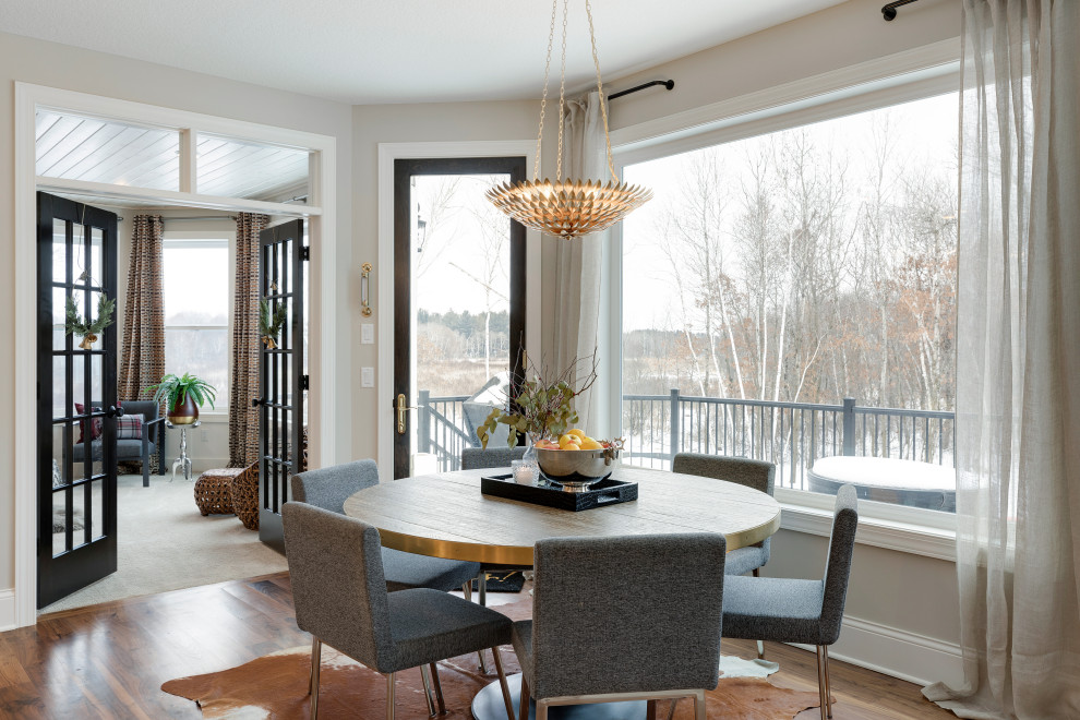 Inspiration for a transitional dining room in Minneapolis.