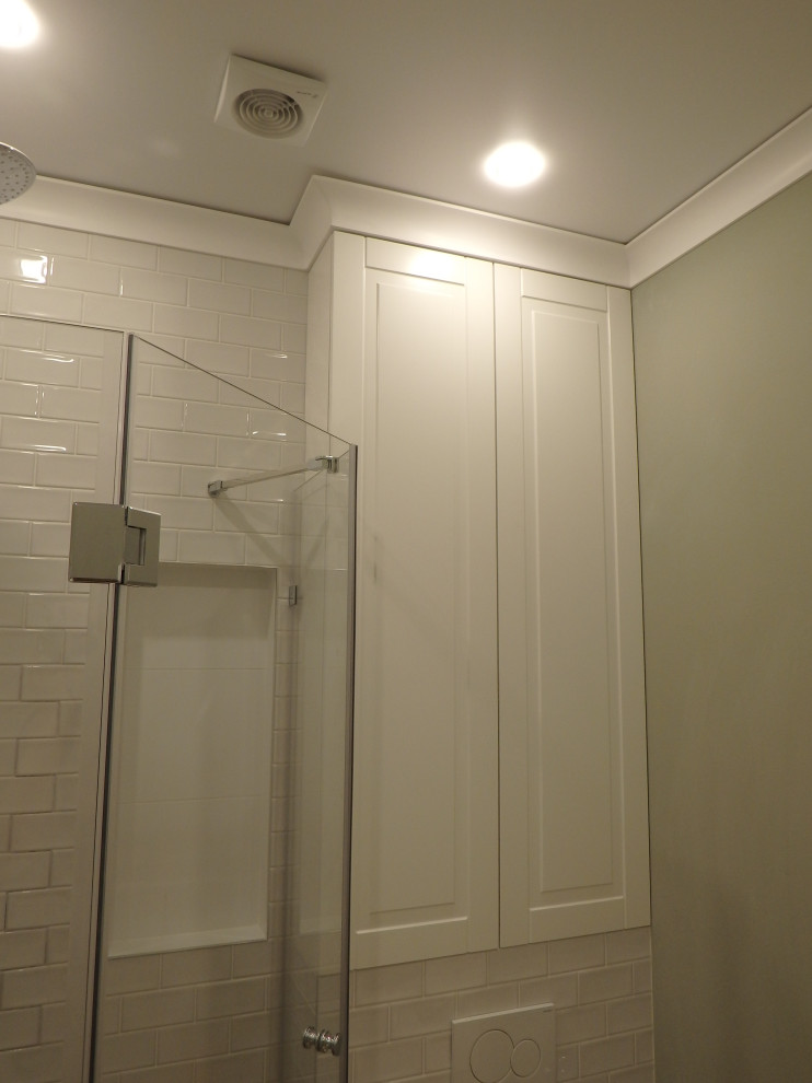 Счастье на Мичуринском - отделка санузла с душевой кабиной в новостройке