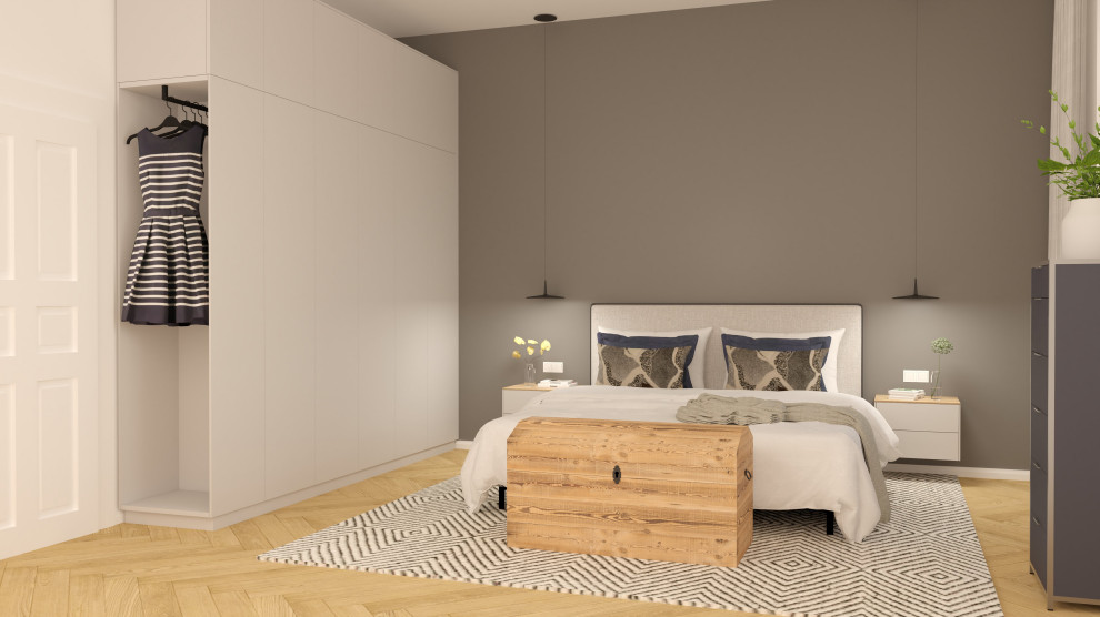 Ruhiges Schlafzimmer im Altbau