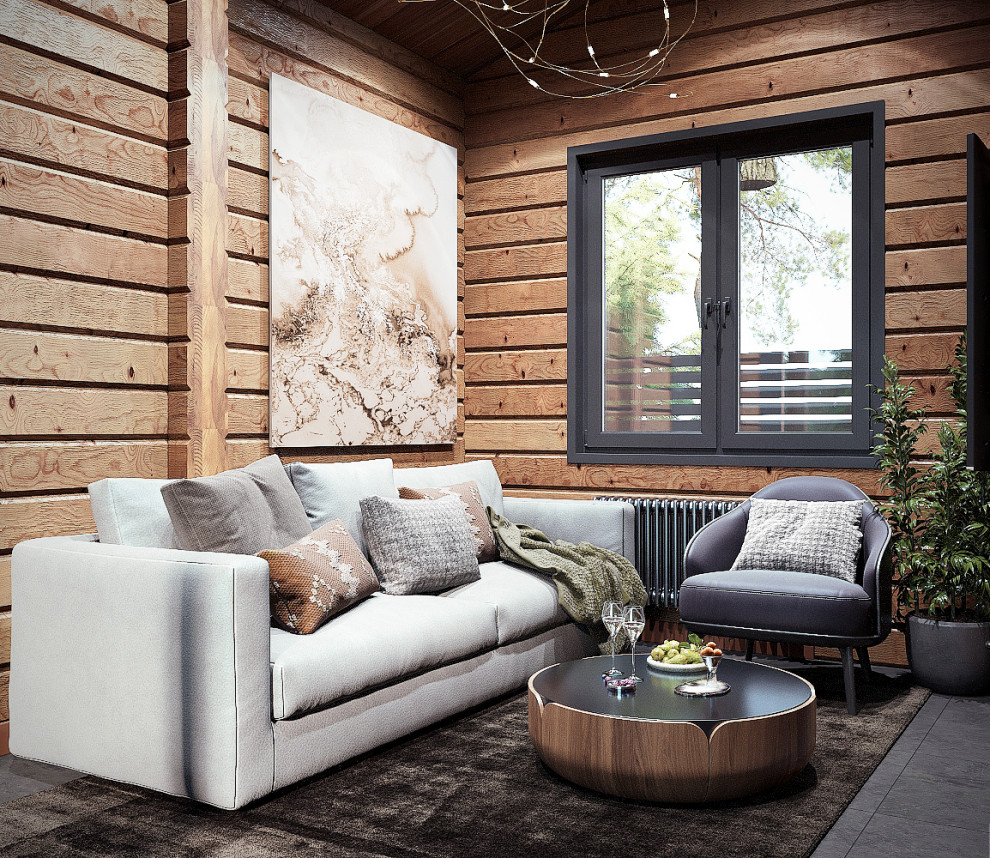 Современная баня, интерьер