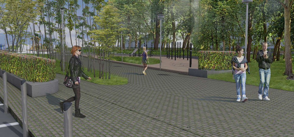 Концептуальное предложение благоустройства территории сквера Л.Ровнина