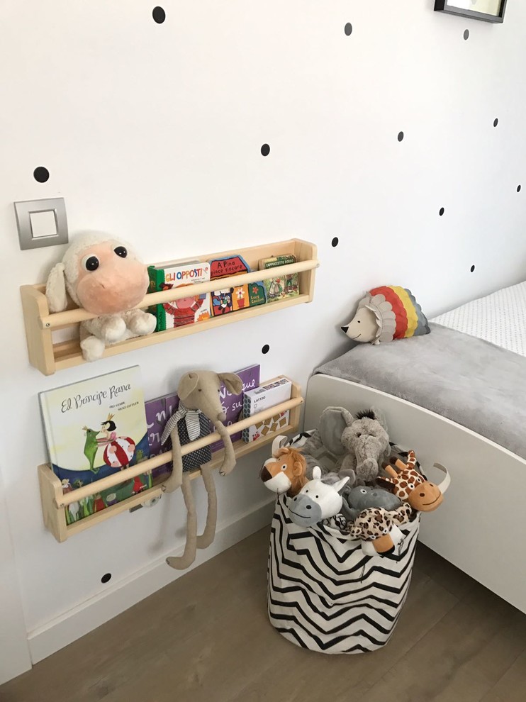 Inspiration for a scandinavian kids' room in Valencia.