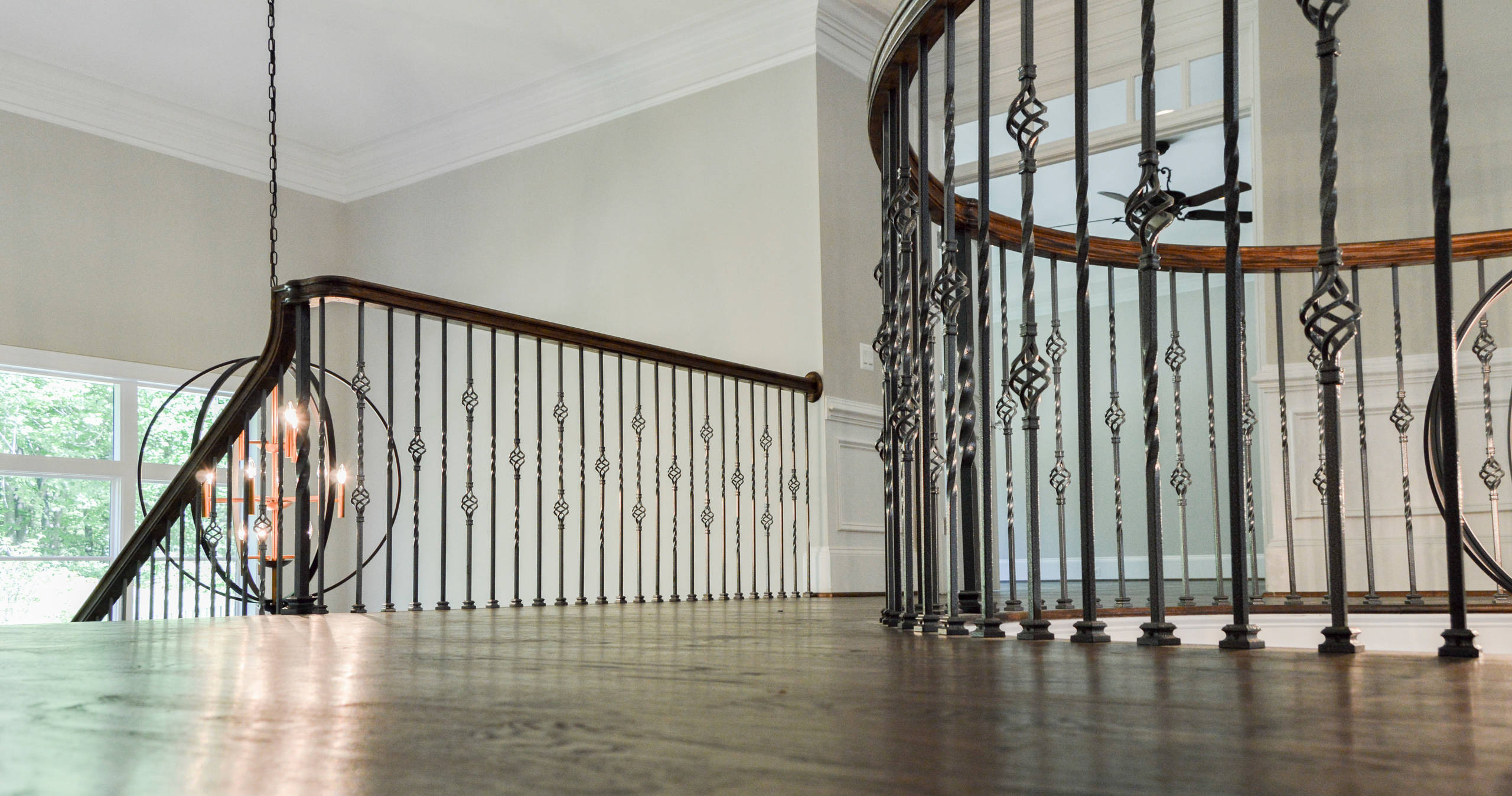 38_European Style Circular Balcony and Multi-level Staircase, Middleburg, VA 201