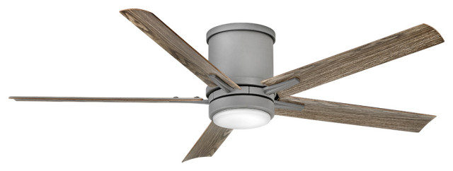 Hinkley Vail 52" Integrated LED Indoor/Outdoor Flush Mount Ceiling Fan, Graphite