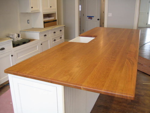 1 1/2" Thick Cherry Kitchen Island Counter Top