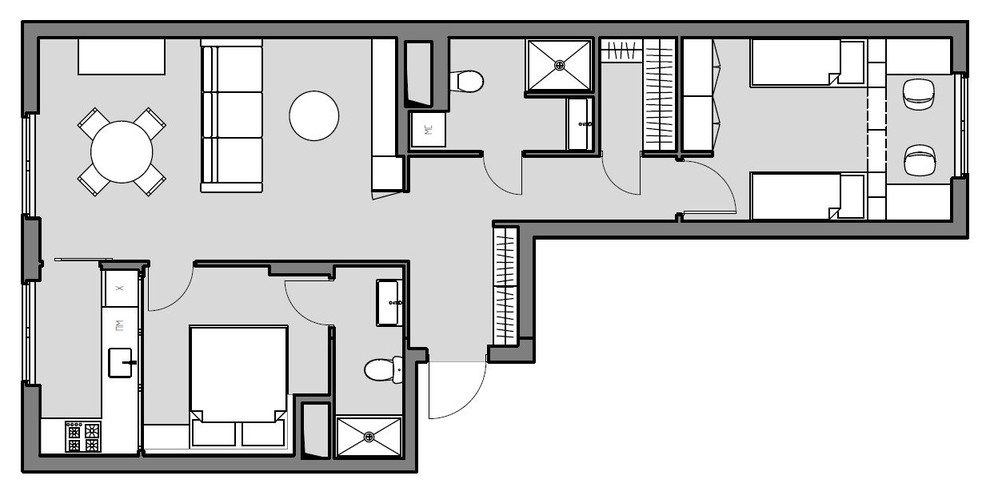 Проект в работе: ЖК Мишино "из двушки в трешку"