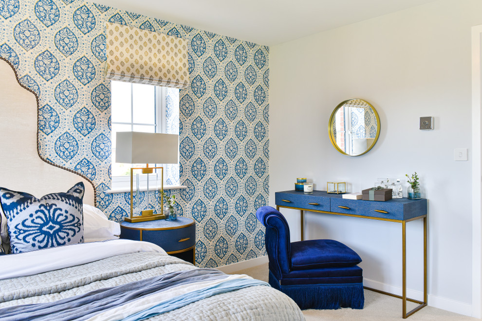 Inspiration for a classic bedroom in Sussex.