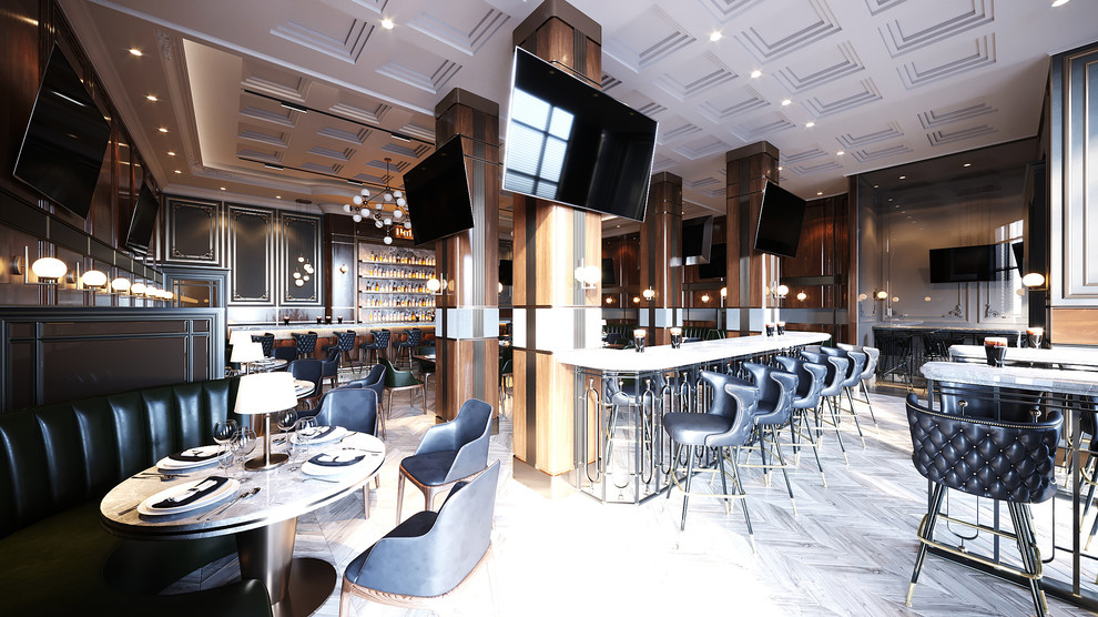 оснащение английского паба Local Pub