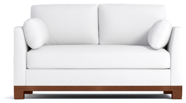 Avalon Apartment-Sized Sofa, White, 57"x37"x30"